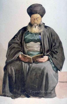 チャールズ・グレール Painting - アルメニアの司祭 スミルナ・マルク・シャルル・ガブリエル・グレール